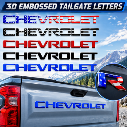 Premium Tailgate 3D Lettering Trim Stickers