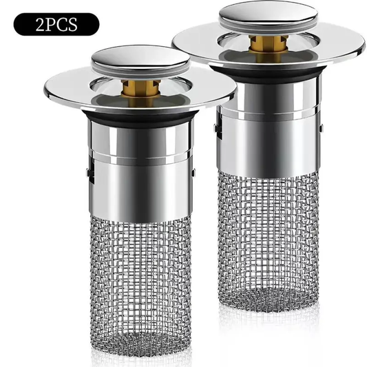 2pcs Universal Shape Sink Bounce Cores for Hand Washing with Water Leakage Plug Filter Screen