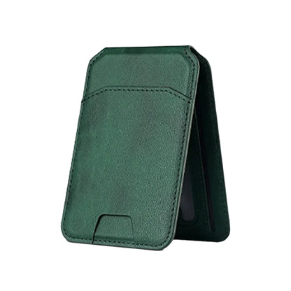 Leather Magnetic Credit Card Wallet for MagSafe RFID Blocking