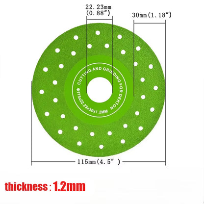 3-Piece Diamond Cutting Blades Set With 1.2" Ultra-Wide Multi-Pore Design