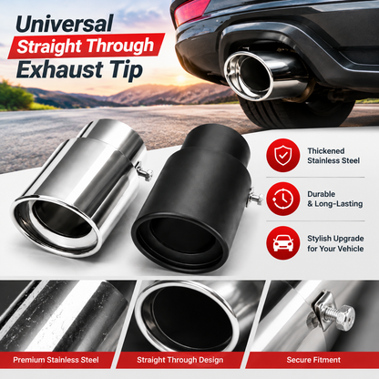 Universal Stainless Steel Car Exhaust Muffler Tip Trim Decor