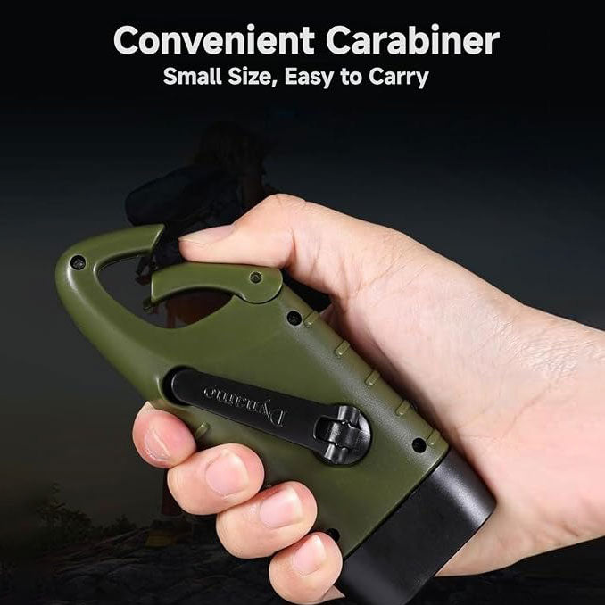 Hand Crank Solar LED Emergency Flashlight,No Battery Required
