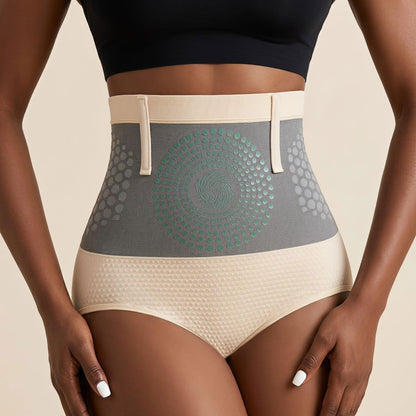 Seamless High-Waisted Honeycomb Tummy-Control Shapewear