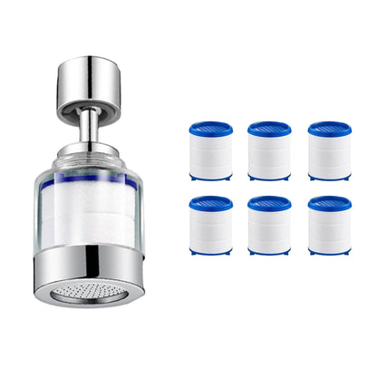 Universal 360 ° Rotating Filter Faucet,  Removes Chlorine Fluoride Heavy Metals Hard Water