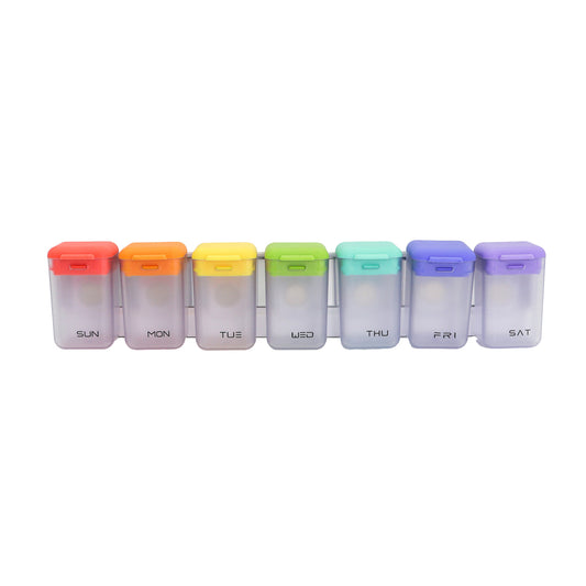 Magnetic Pill Organizer for Fridge, Pill Cases Organizers 7 Day with Removable Compartments
