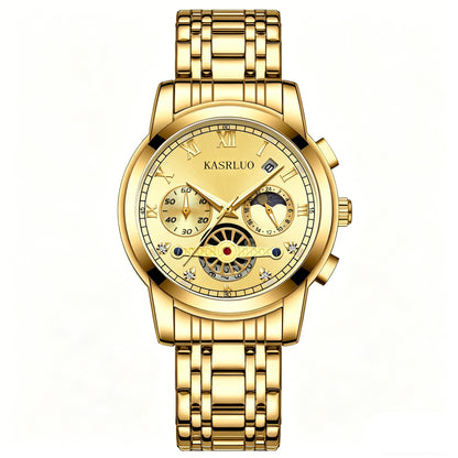 Waterproof Men Watches Roman Numeral Analog Quartz Wrist Watch