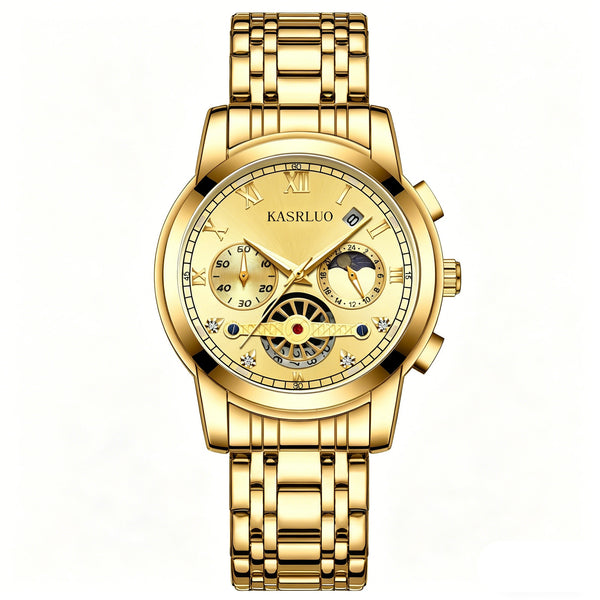Waterproof Men Watches Roman Numeral Analog Quartz Wrist Watch