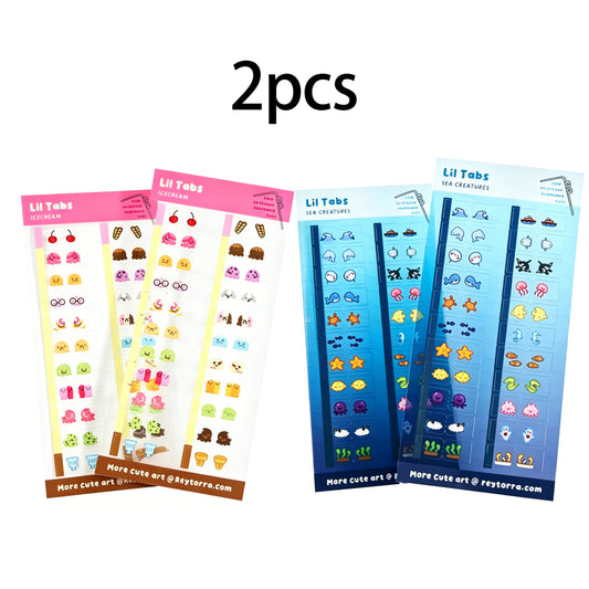 Sea Creatures & Ice Cream Lil Tabs Set