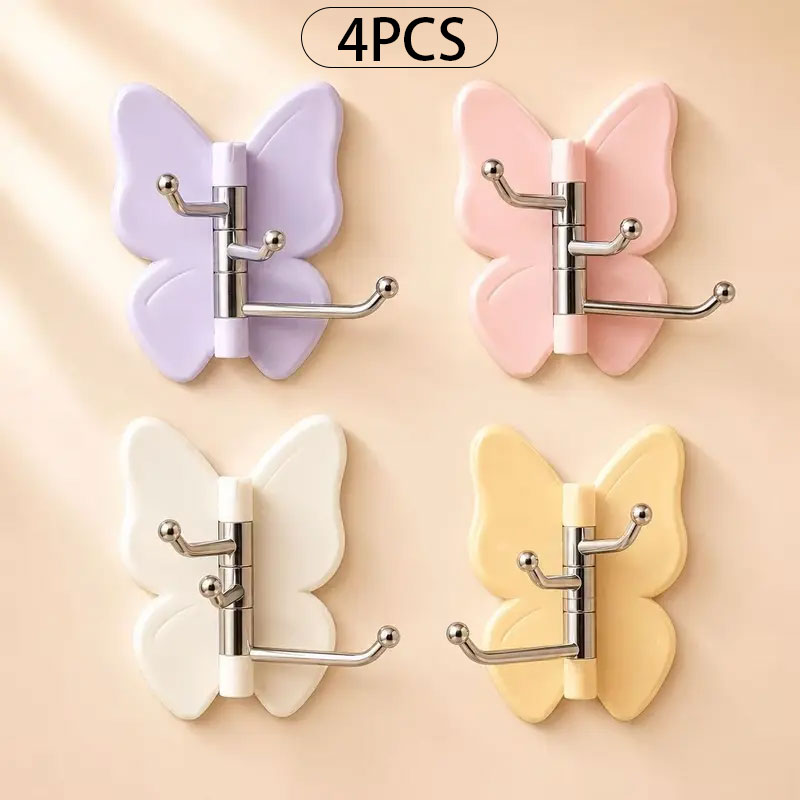 4PCS Rotating Butterfly Hooks