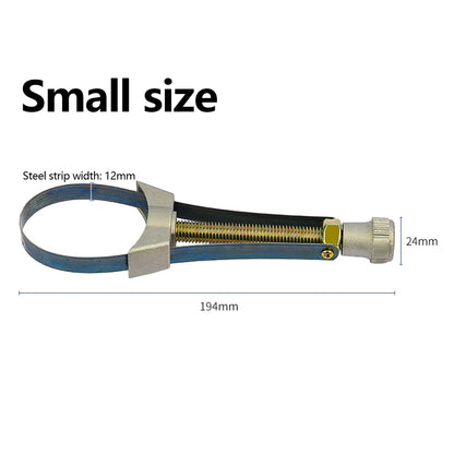 Oil Filter Strap Wrench: Adjustable Range 60-110mm & 90-150mm