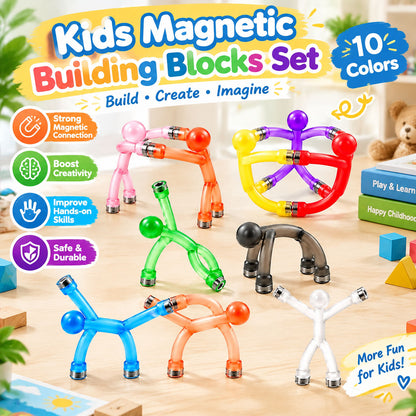 10PCS Kids' Magnetic Building Set