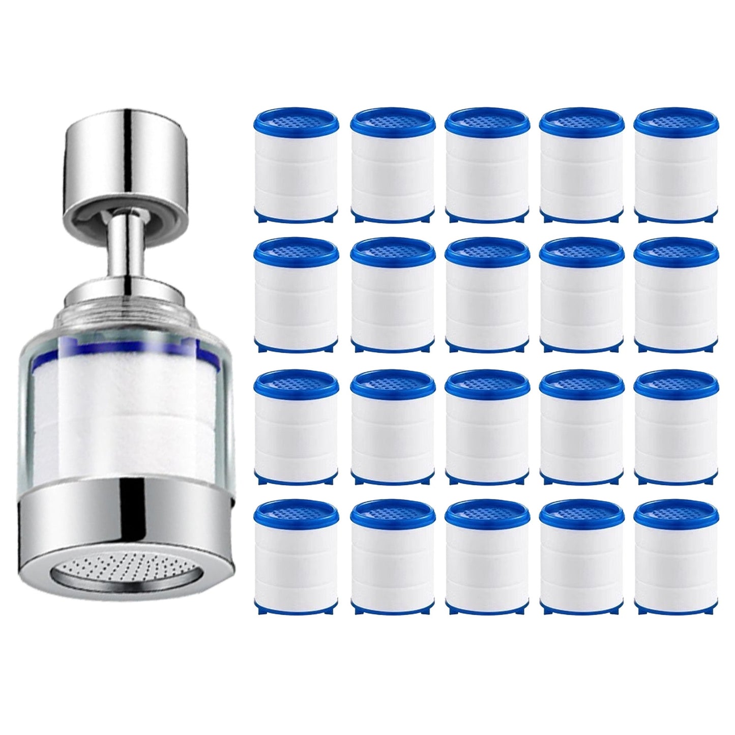 Universal 360 ° Rotating Filter Faucet,  Removes Chlorine Fluoride Heavy Metals Hard Water