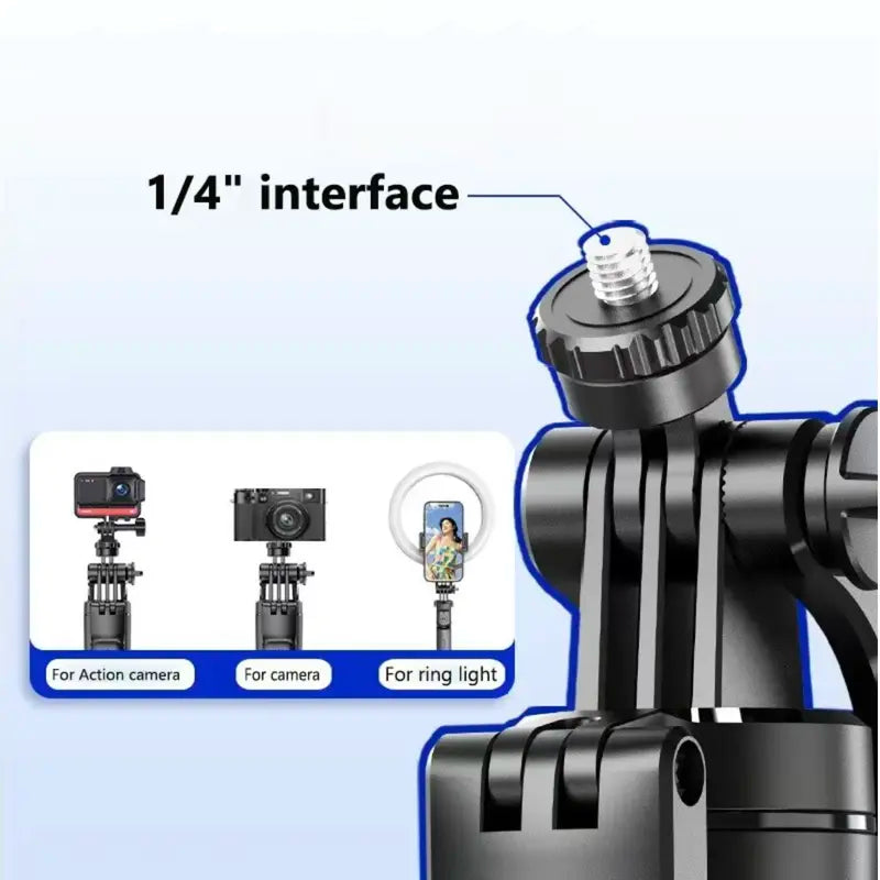 Adjustable Tripod/Selfie Stick for Cameras and Smartphones