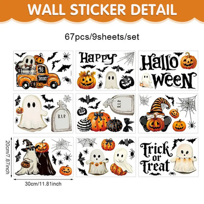 Halloween PVC Cling Decorative Stickers