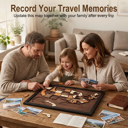 Wooden USA Travel Jigsaw Puzzle ,Handmade, State Pieces
