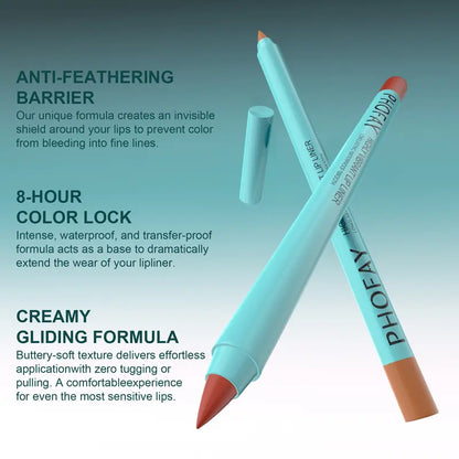 8-Piece Matte, Waterproof, Long-Lasting Lip Liner Set