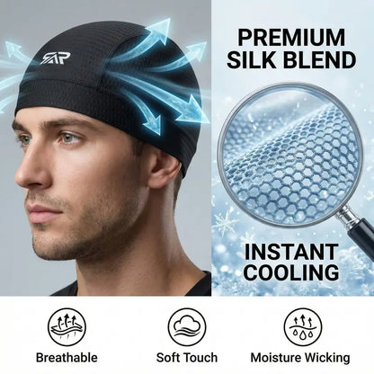 2PCS Ultra Soft Mesh Cycling Cap, Breathable Cap, Skin-Friendly Helmet Liner Caps