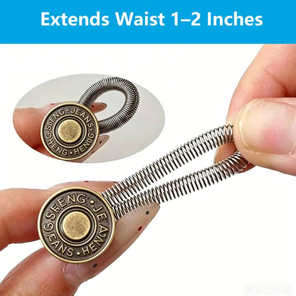 14 Pcs Premium Button Extenders for Jeans & Pants - Universal Fit for Tight Waistlines