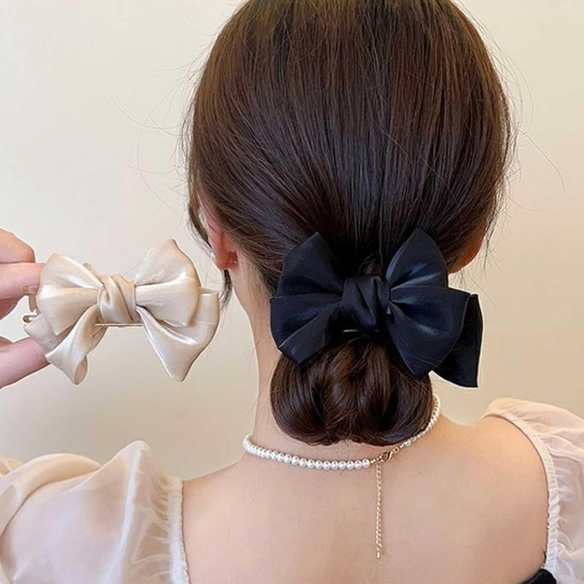 Women's & Girls' 2-Pack Lightweight Butterfly Bow Claw Hair Clips