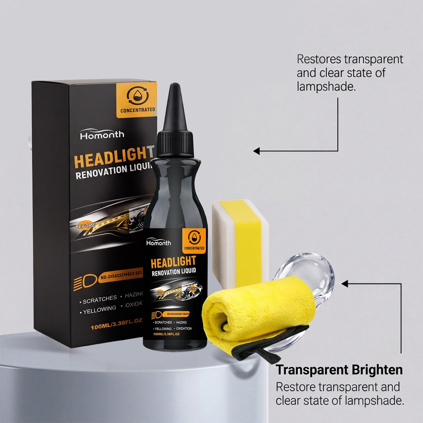 Headlight Restoration and Maintenance Kit
