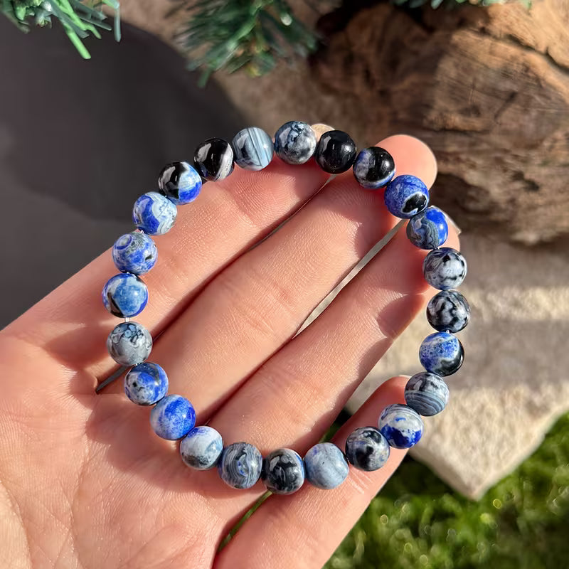 Serenity Blue Pattern Bracelet