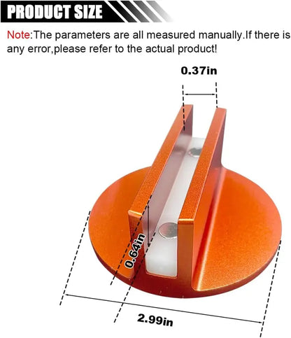 Large Universal Aluminum Slotted Grooved Magnetic Jack Pad