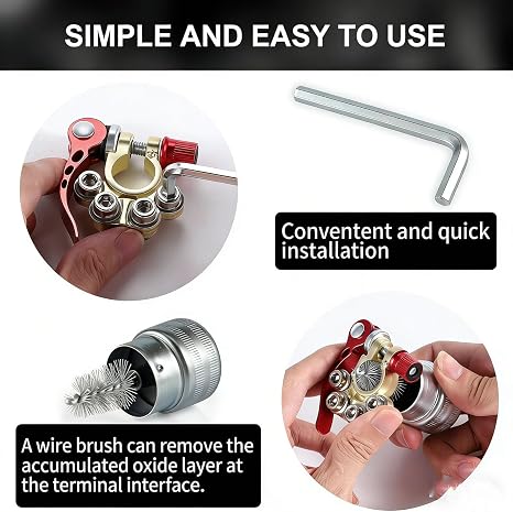 2 PCS Car Battery Terminal Connectors