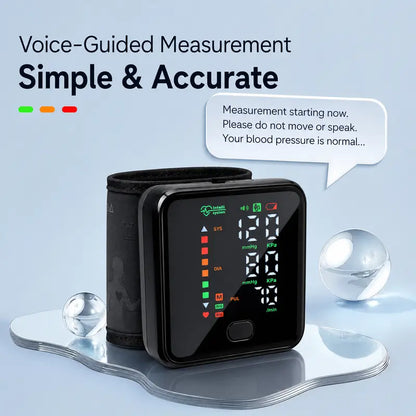 Rechargeable Wrist Blood Pressure Monitor Wristwatch