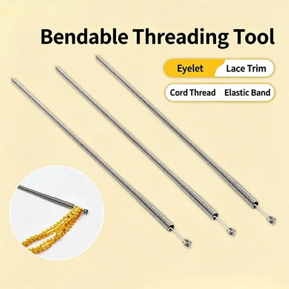 2 PCS Spring Drawstring Needle Threader