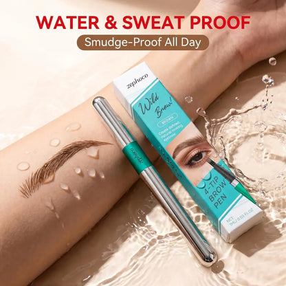 2PCS 4 Tip Precise Microblade Eyebrow Pencil That Looks Like Hair