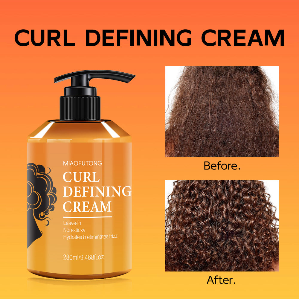 Moroccan Curl Defining Cream, Curl Cream for Wavy Hair and Curly Cream