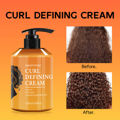 Moroccan Curl Defining Cream, Curl Cream for Wavy Hair and Curly Cream
