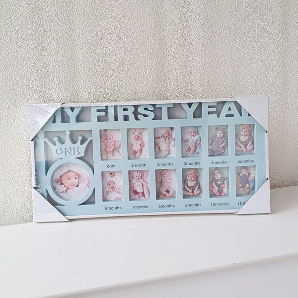 Creative 12-Month Baby Keepsake Photo Frame