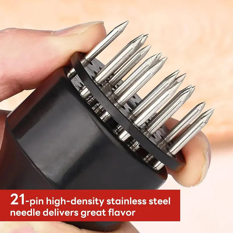 Lightweight Compact Meat Tenderizer Utensils, Ultra-Sharp Stainless Steel Needle Array Blades