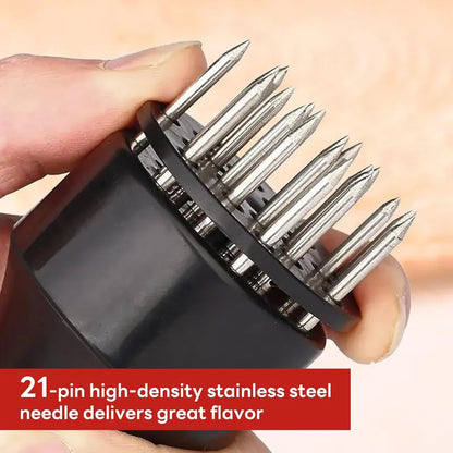 Lightweight Compact Meat Tenderizer Utensils, Ultra-Sharp Stainless Steel Needle Array Blades