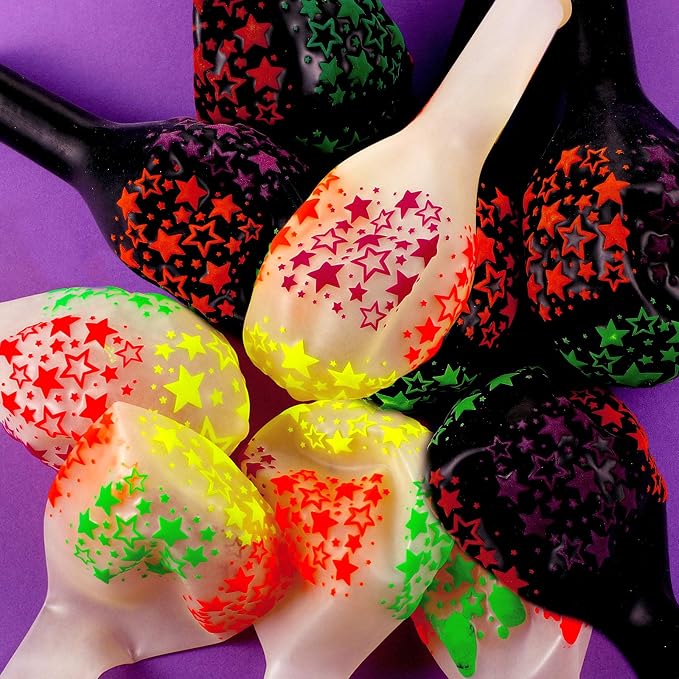 Pack of 100 Neon Glow Balloons