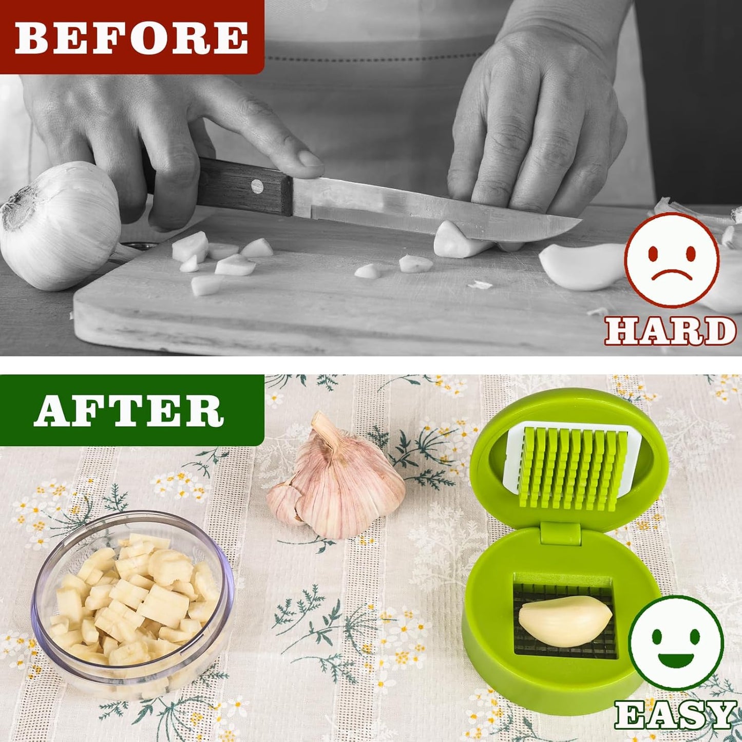 Multifunctional Manual Garlic Press