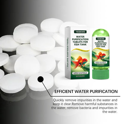 Aquarium Water Clarifying Tablets for Algae Control and Sludge Management