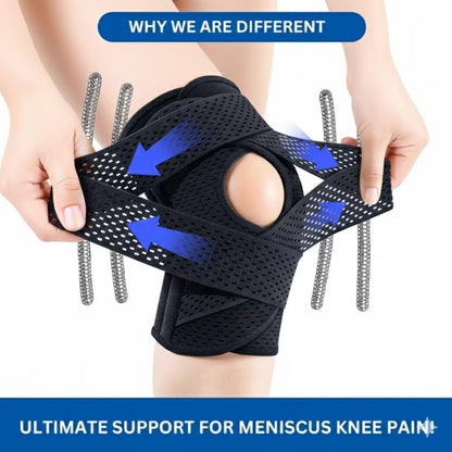 Meniscus Brace Original,Knee Brace with Side Stabilizers for Meniscus Tear