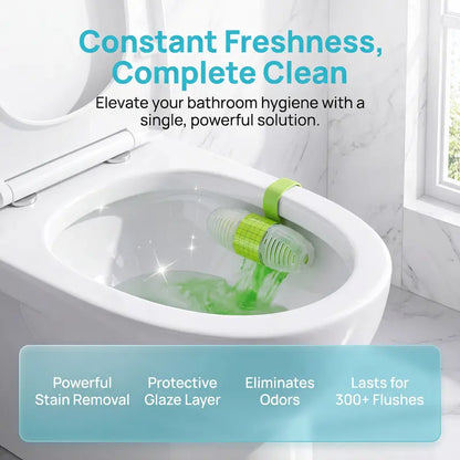 3PCS Colorful Scented Plastic Toilet Bowl Rim Cleaner Basket Set