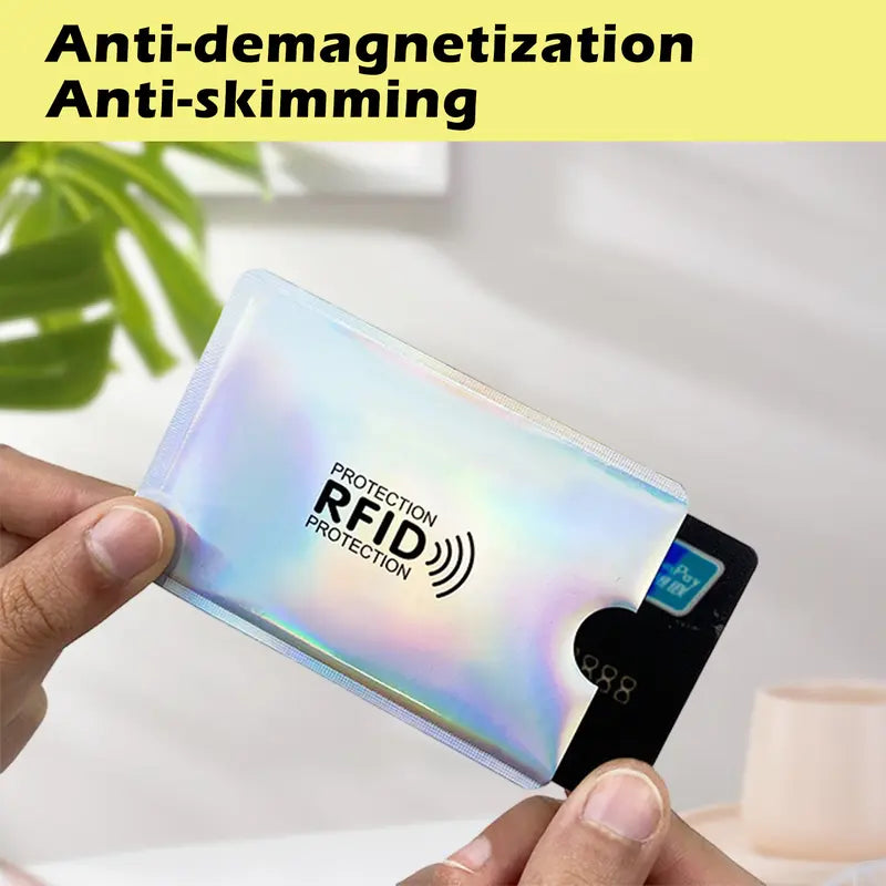 8 Counts RFID Blocking Sleeves Set – Protection for Credit & ID Cards