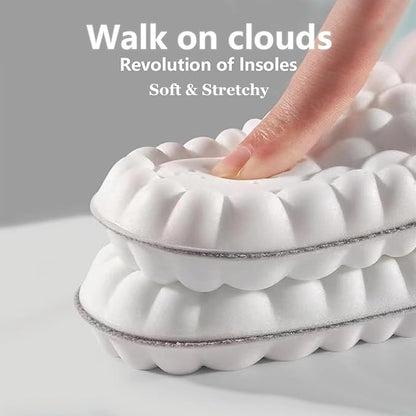 2 Pairs 4D Cloud Insoles for Men and Women