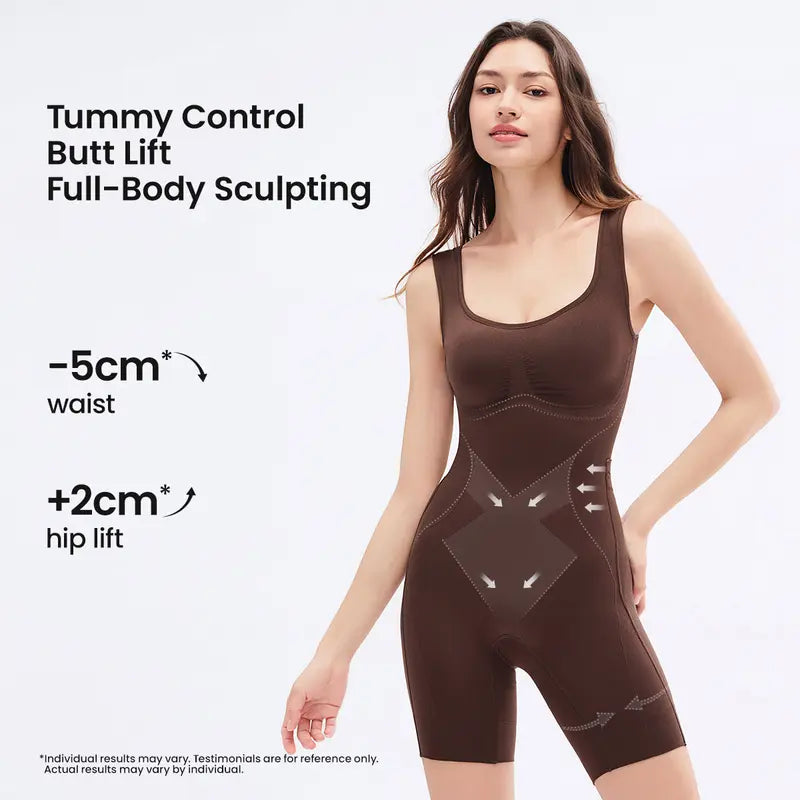 Tummy Control Butt Liftter Faja Bodysuit, Back Support Scrunch Back Open Design