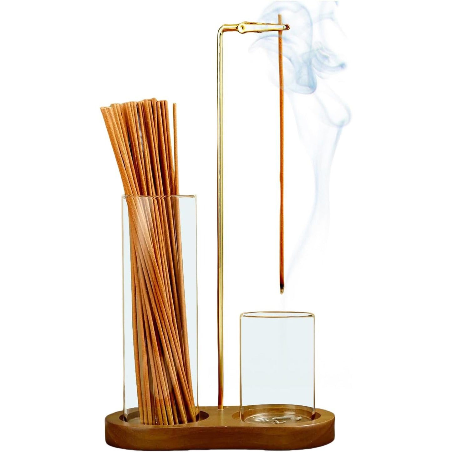 2 in 1 Incense Holder for Sticks, Anti-Ash with Catcher and Organizer