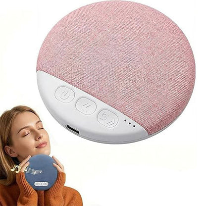Under Pillow Speaker for Sleeping with White Noise Timer - Mini Bone Conduction Sleep Aid with Stereo Bass