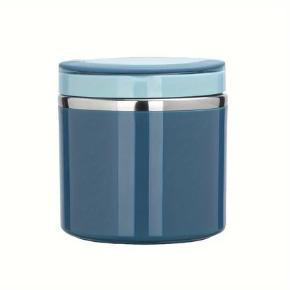 Stainless Steel Bento Style Boxed Lunch Box with Handle - Leakproof