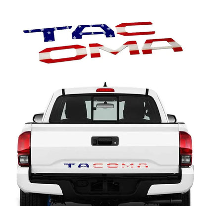 Matte Black Raised Tailgate Insert Emblem Letters - Stylish Accessories and Perfect Gift for Truck Drivers