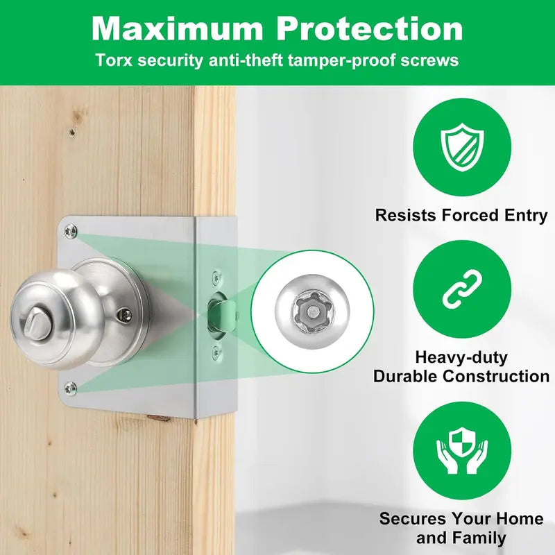 Door Reinforcement Plate & Security Strike Plate for 1-3/4" Doors