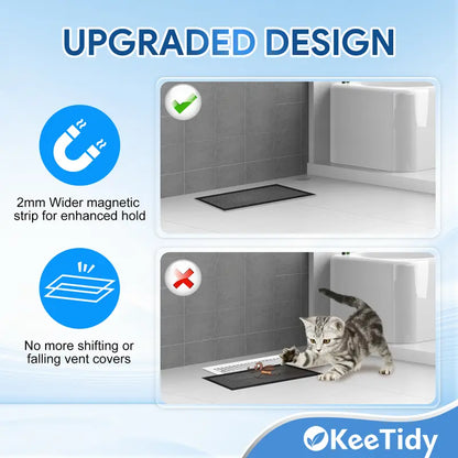 2PCS Magnetic Household Anti-Mold and Moisture-Proof Floor Vent Cover