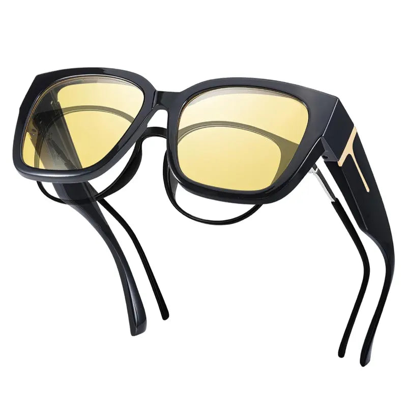 Unisex Polarized Fit-Over Glasses, Full Rim
